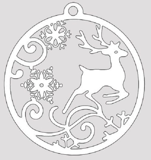 Новогодние узоры вырезка