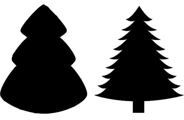 Трафарет "елка"