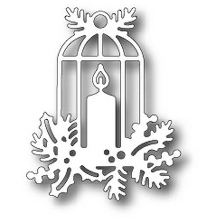 Новогодний фонарь трафарет на окно