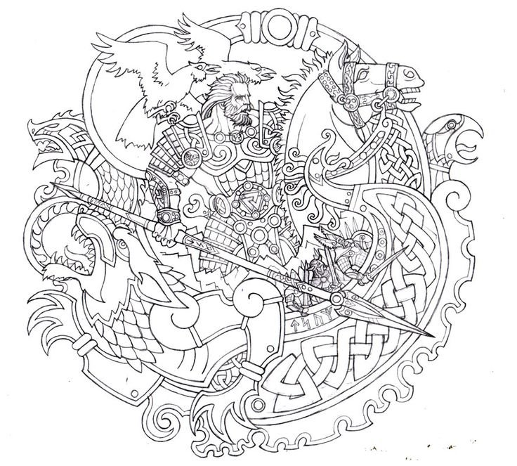 Скандинавские узоры и орнаменты