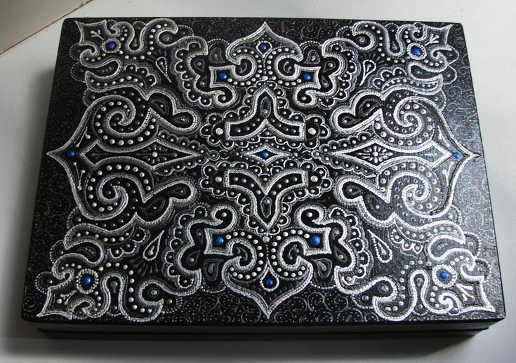 Точечная роспись ежедневника