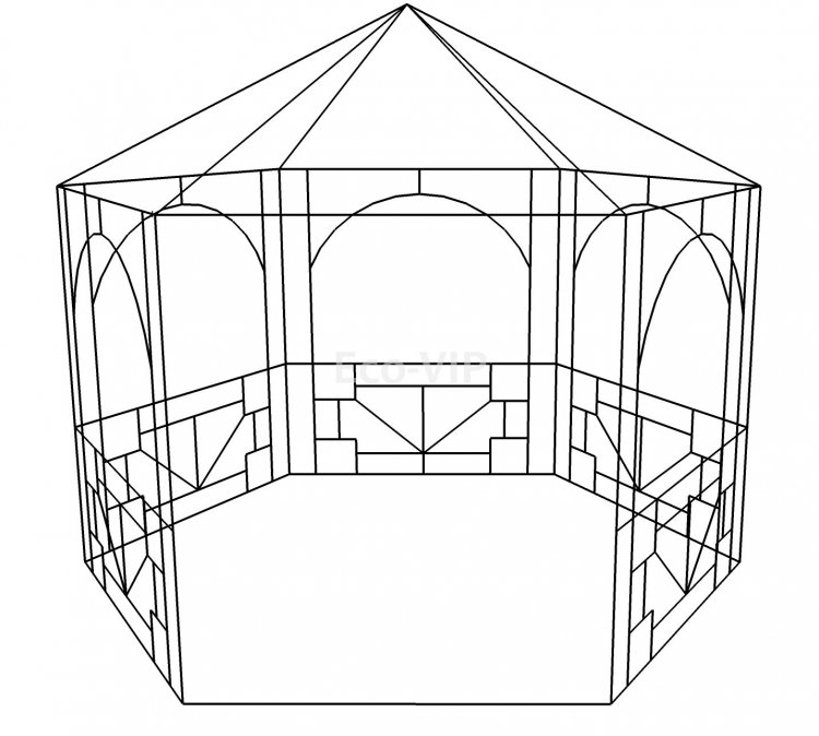 Макет беседки