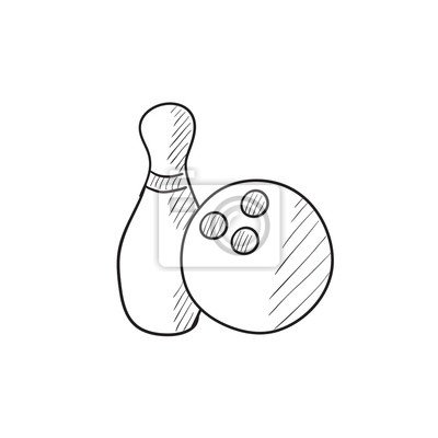 Трафарет кегли для боулинга