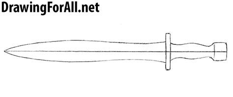 Гладиус меч чертеж