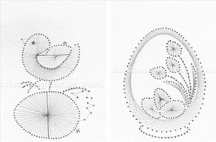 Техника вышивания изонить для начинающих с цифрами