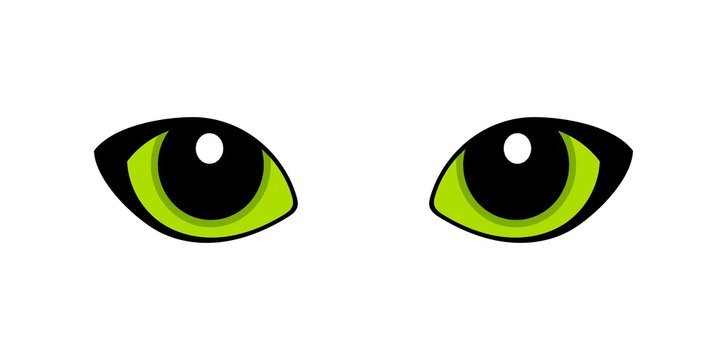 Глаза для кошки шаблон