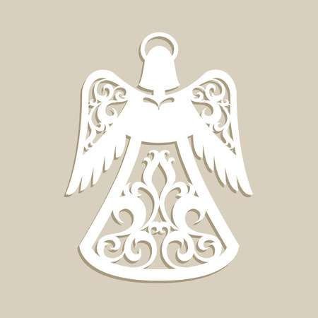 Шаблон ангелочка из бумаги