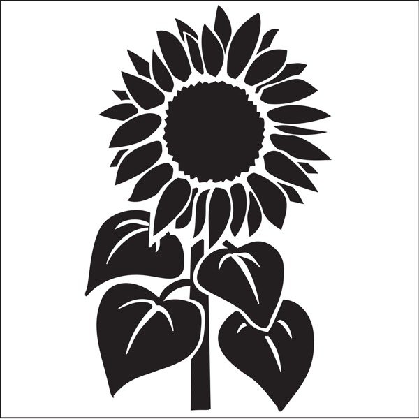 Стилизованный подсолнух