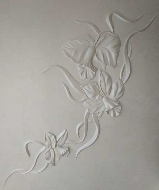 Трафареты цветов для барельефа