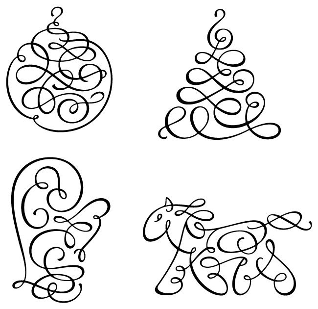 Новогодние узоры простые