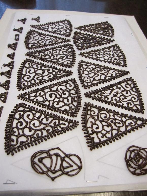 Трафареты для рисования шоколадом