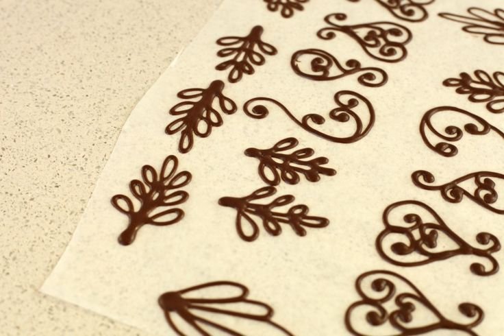 Узоры из шоколада