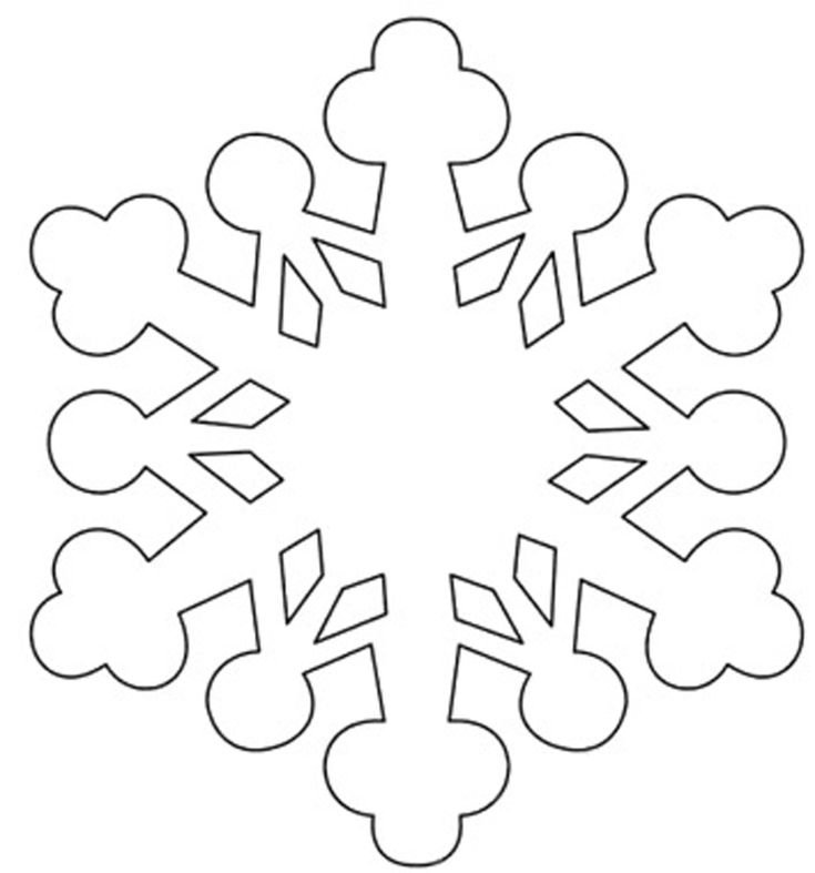 снежинка красная