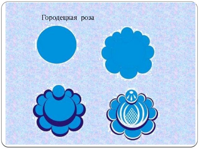 Городецкая роспись розаны и Купавки