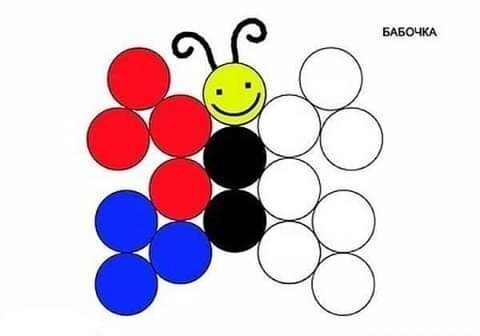 Мозаика из крышек для детей