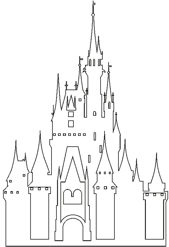 Замок трафарет