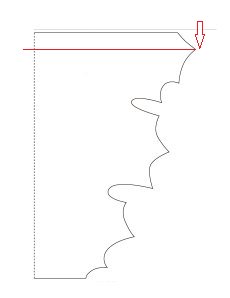 Шаблон кленового листочка гармошкой