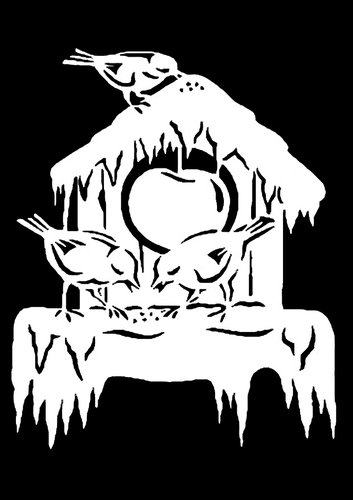 Вытанка скворечника на окно