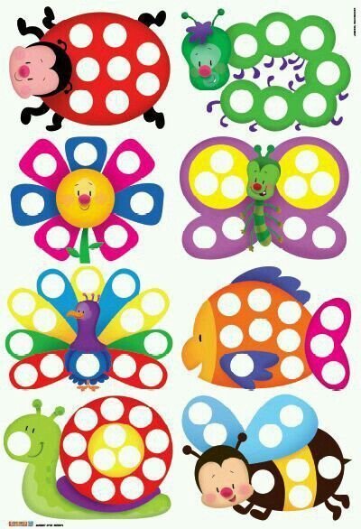 Кружочки для пластилина для малышей