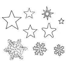 Маленькие звездочки и снежинки