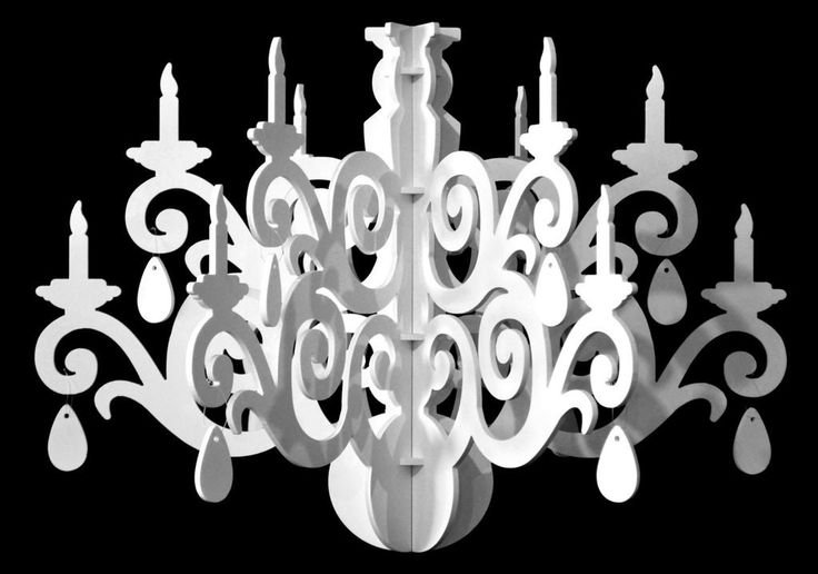 Люстра из бумаги