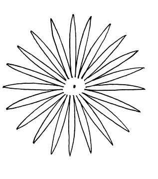 Трафарет василька