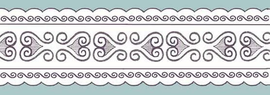 Шнуровидный Якутский орнамент