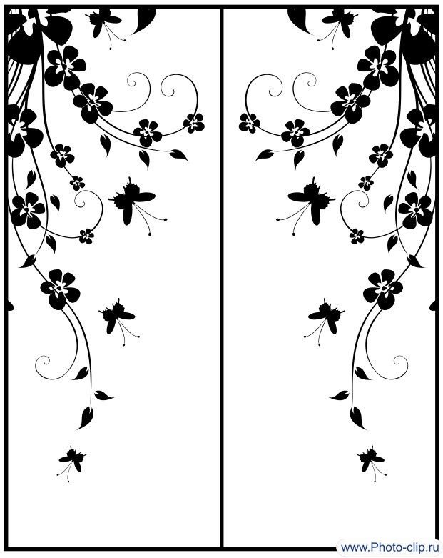Трафареты для декора дверей