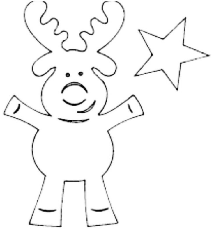 Трафареты на новый год легкие