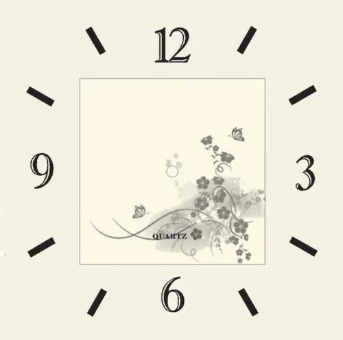 Циферблат часов квадратный