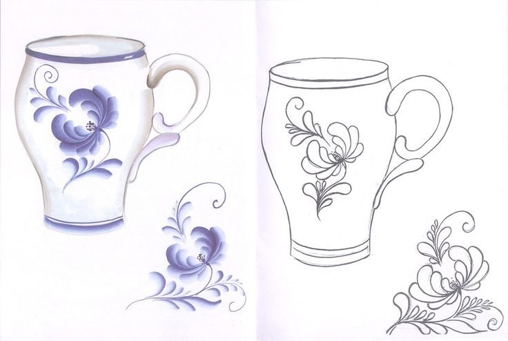 Посуда Гжель Гжельская роспись для детей