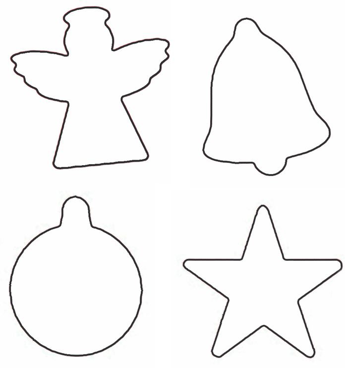 Трафареты для пряников новогодние