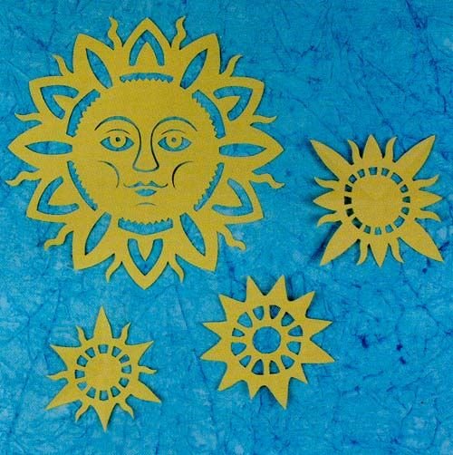 Солнце трафарет