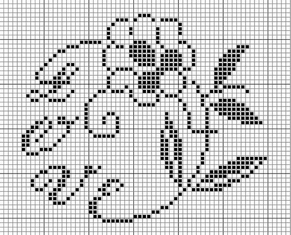 Схемы для вышивки крестиком монохромные