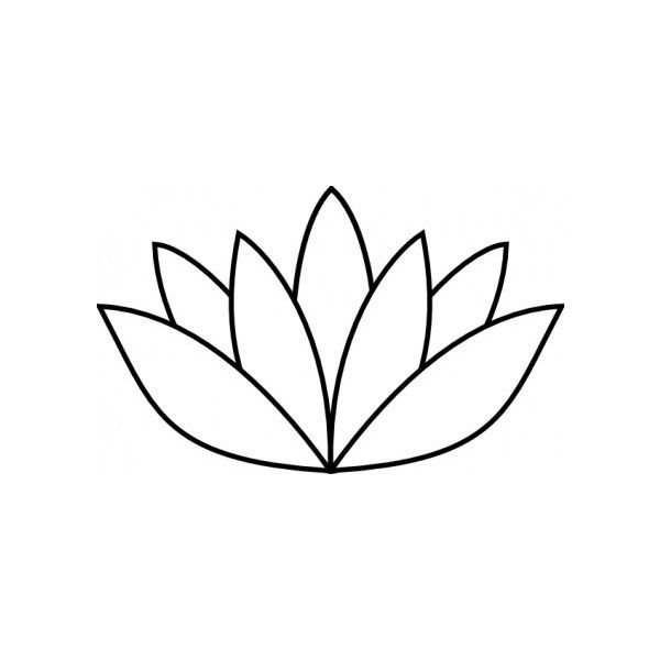 Кувшинка шаблон для вырезания