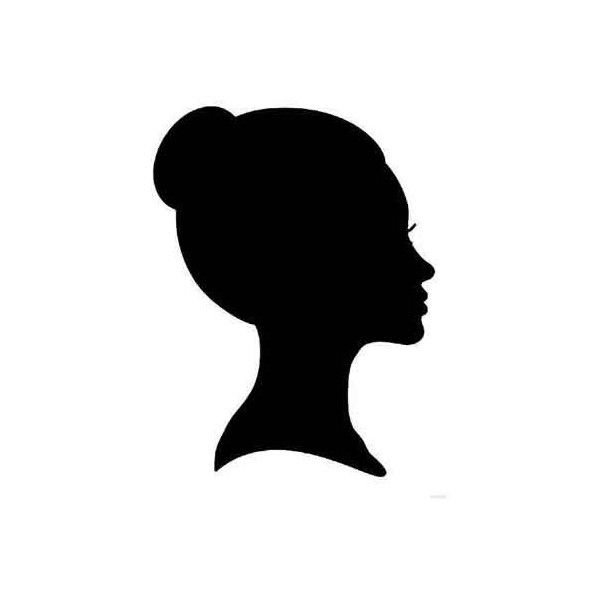 Силуэт женской головы