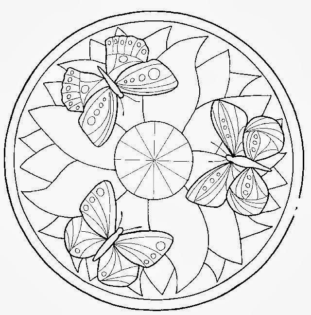 Растительный узор в круге