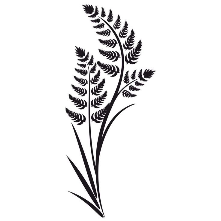 Веточка тату эскиз