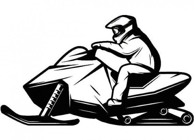 Снегоход контур