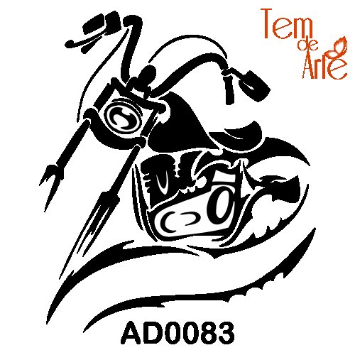 Трафарет мотоцикла