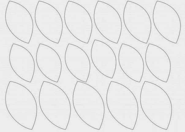 Трафареты листиков для цветов