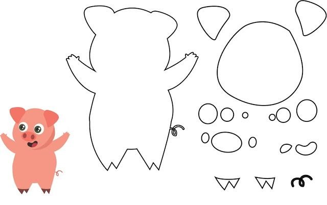 Аппликации из фетра выкройки