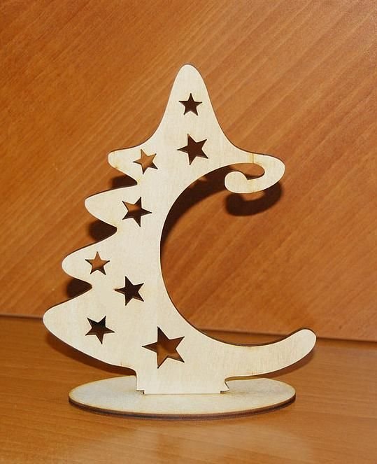 Новогодние подставки из дерева