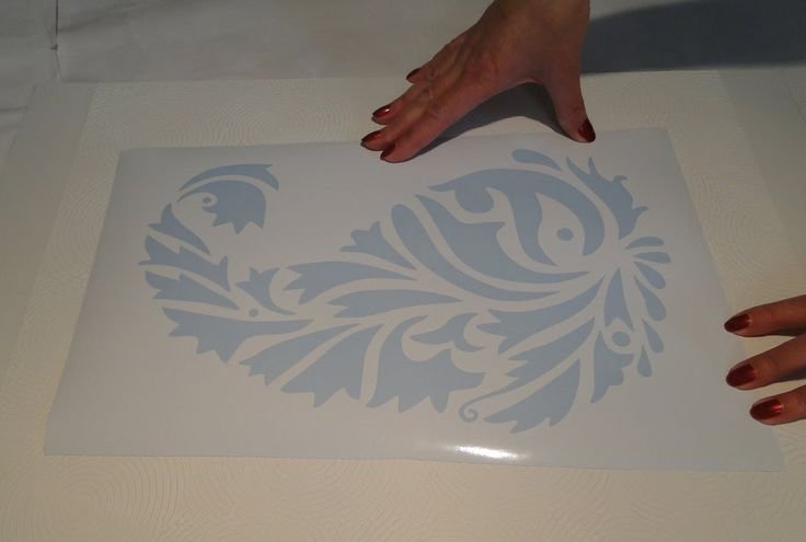 Нанесение орнамента на стены своими