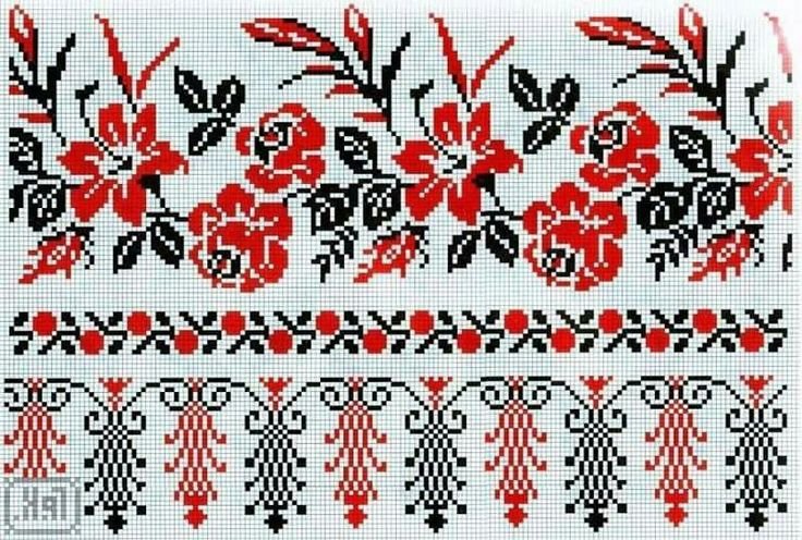 Славянские рушники вышивка