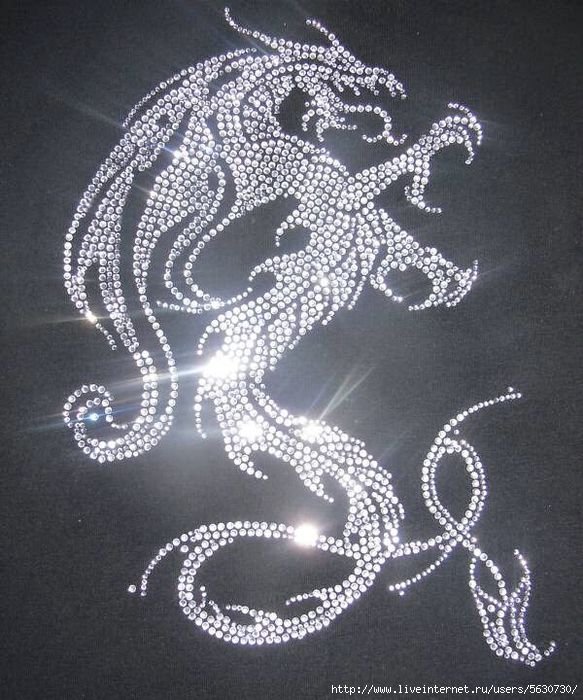 Точечный трафарет для страз