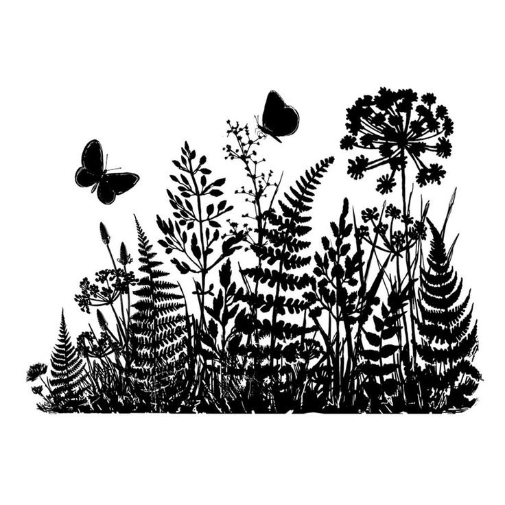 Силуэты растений