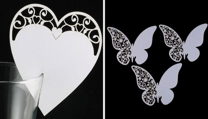 Свадебные трафареты для декора