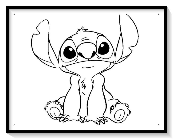 Раскраски Дисней Стич