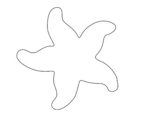 Аппликация морская звезда